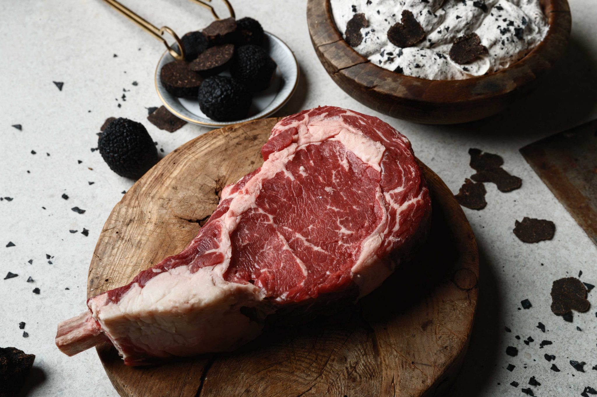 Our dry aged steak with truffle is back Meat & Wine Co